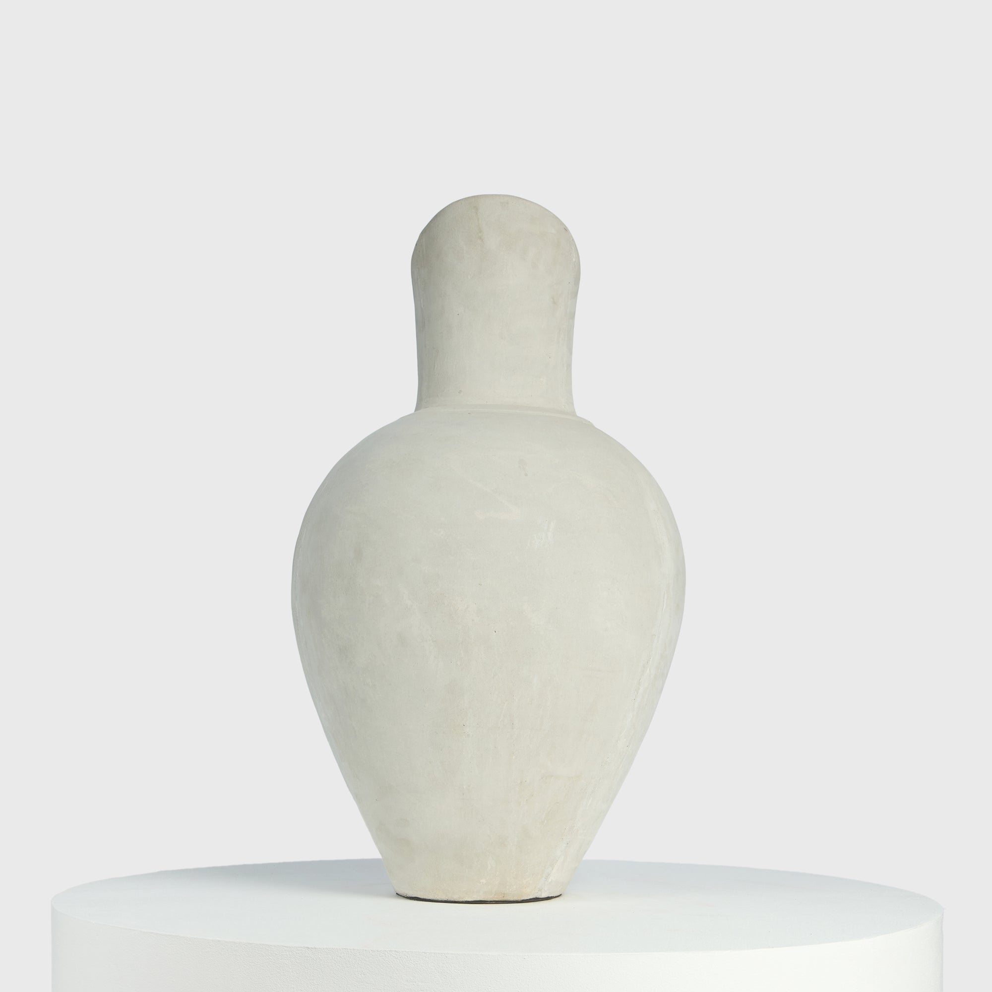 Oversized Pitcher Vase – Sculptural Cement Form
