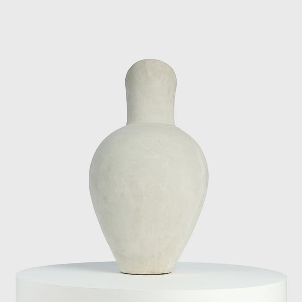 Oversized Pitcher Vase – Sculptural Cement Form