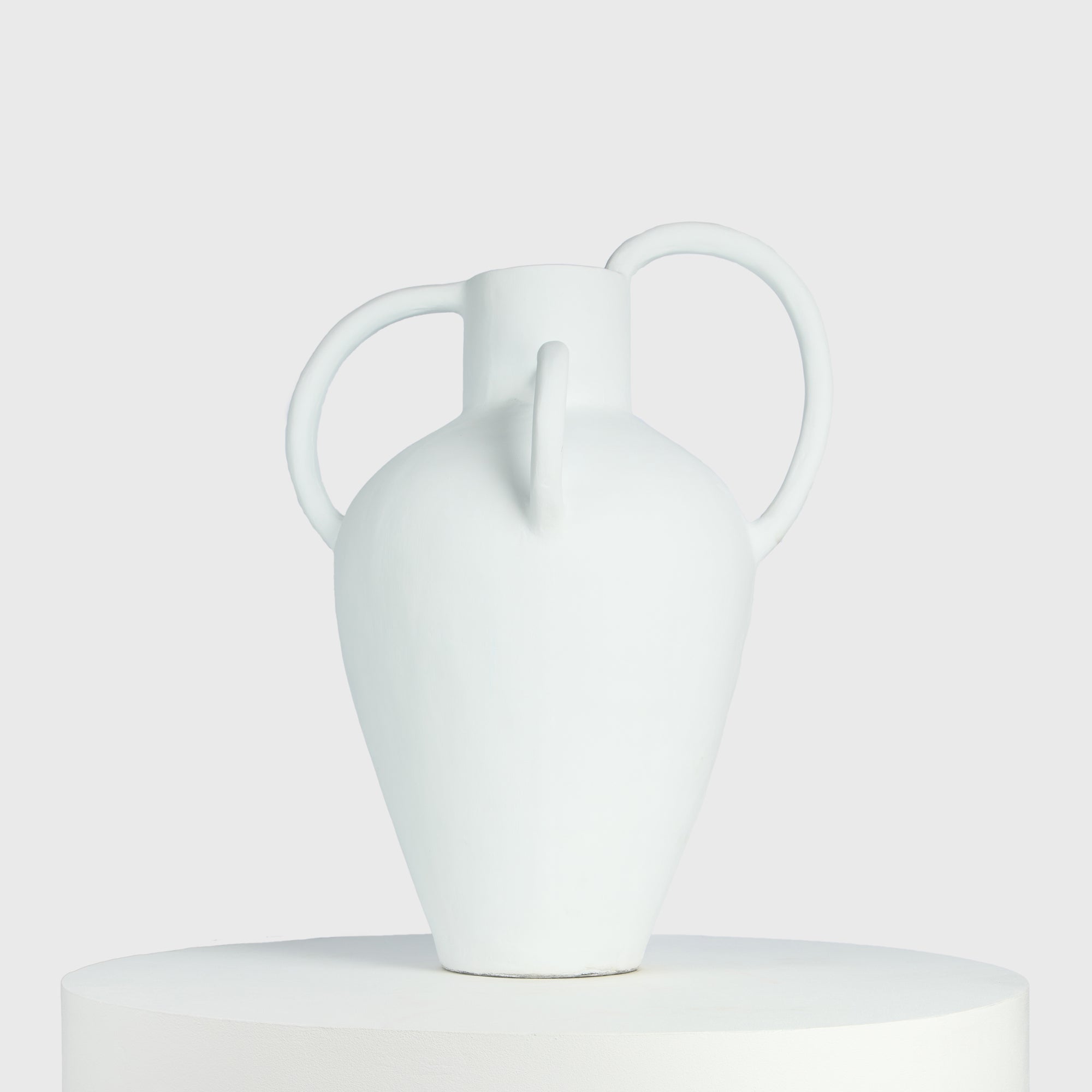 Mythos White Cement Vase