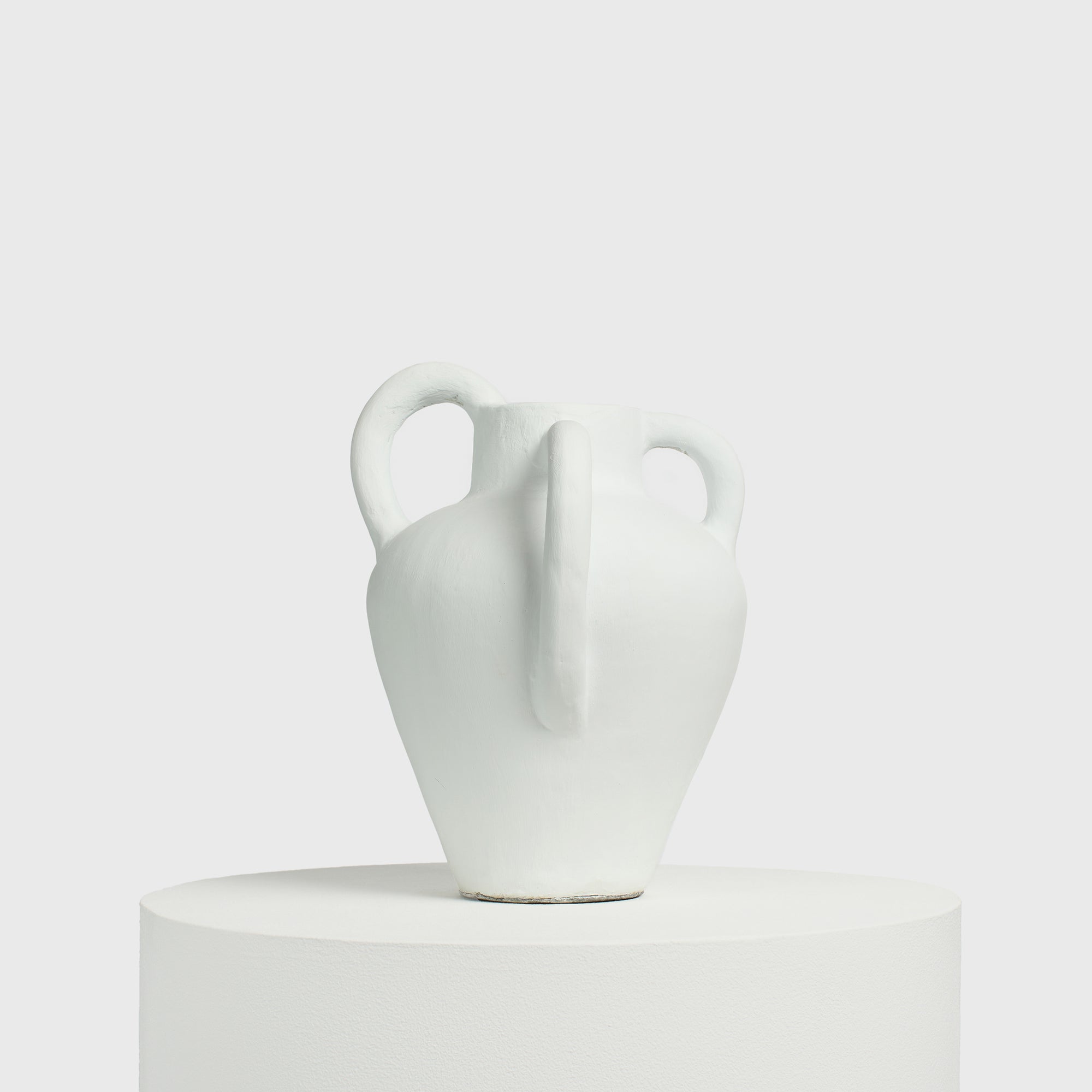 Mythos White Cement Vase