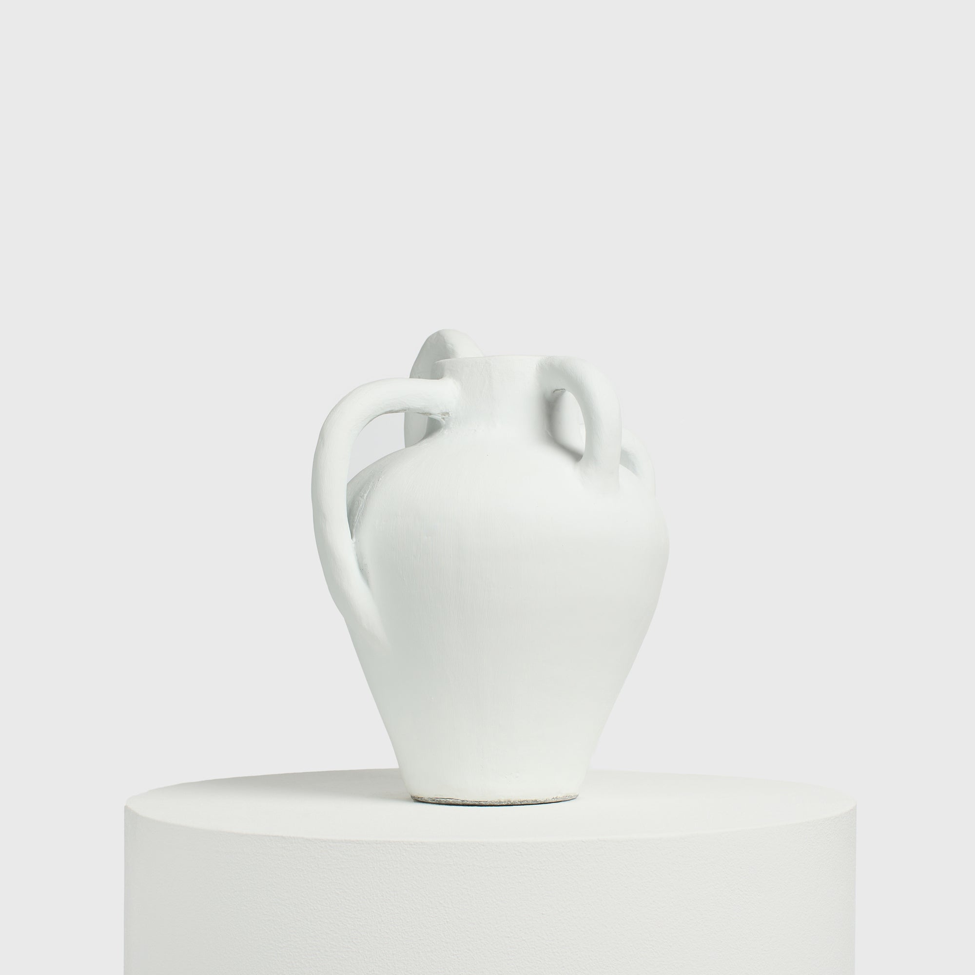 Mythos White Cement Vase