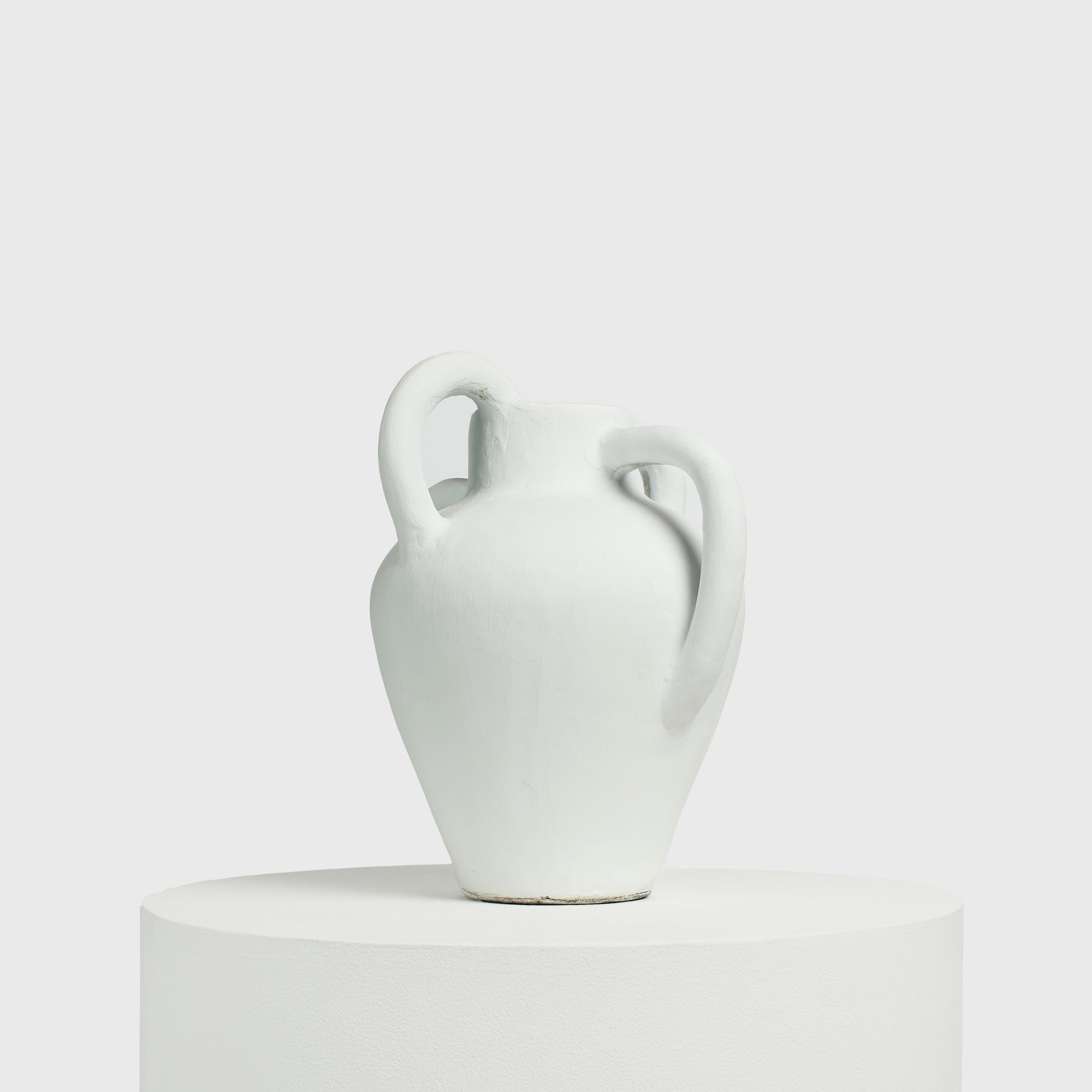 Mythos White Cement Vase
