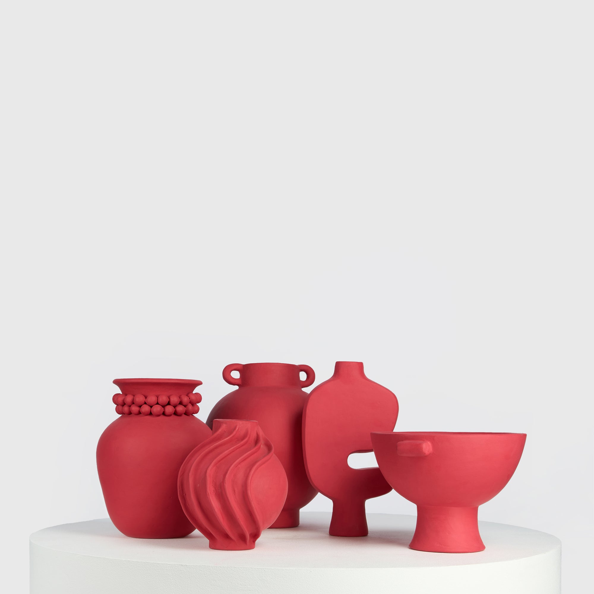 The Petra Cluster – Set of Five Clay Vessels