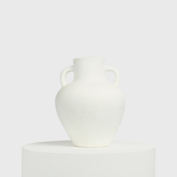 Amara Twin-Handled Clay Amphora