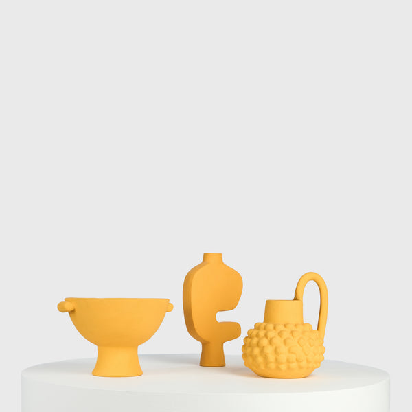 Solar Forms Trio - Handmade Clay Vessels