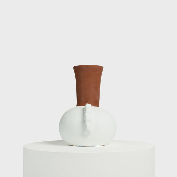 Oria - Sculptural Clay Carafe Vase