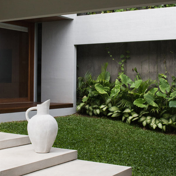 Oversized Pitcher Vase – Sculptural Cement Form