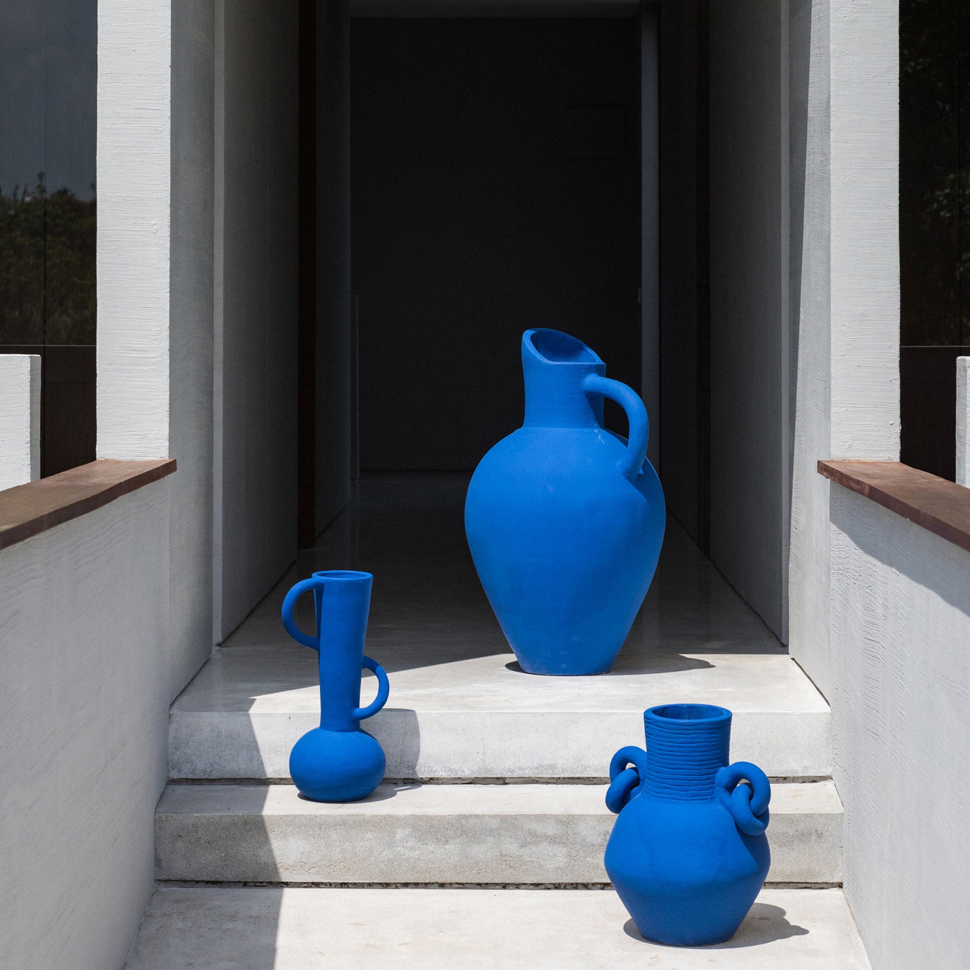 Oversized Pitcher Vase – Sculptural Cement Form