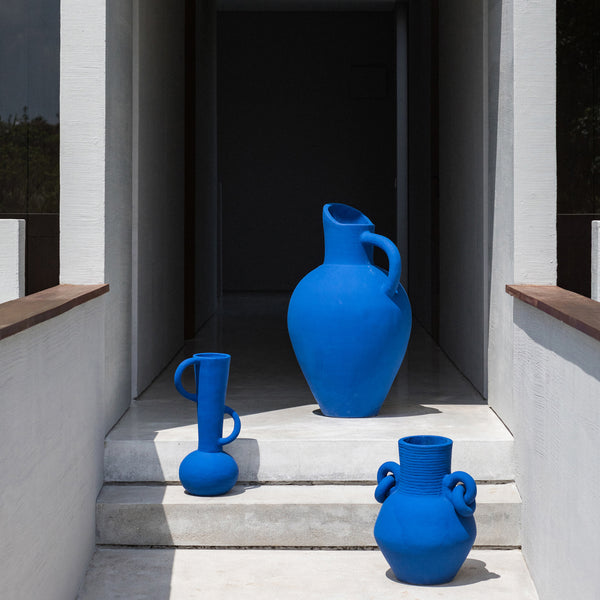 Oversized Pitcher Vase – Sculptural Cement Form
